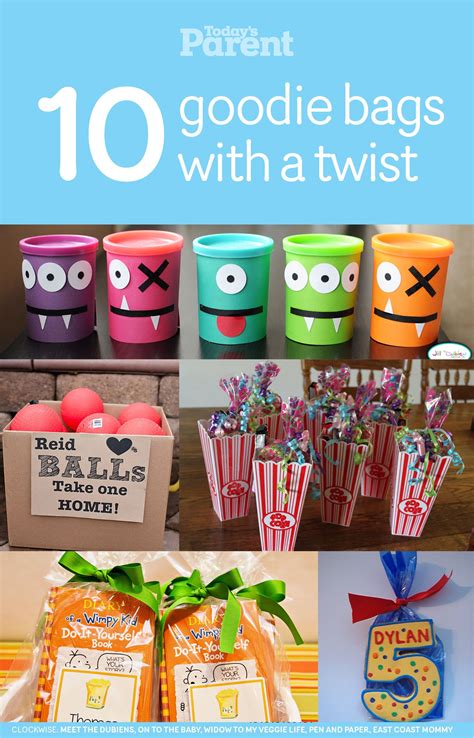 Party goody bag ideas for 10.